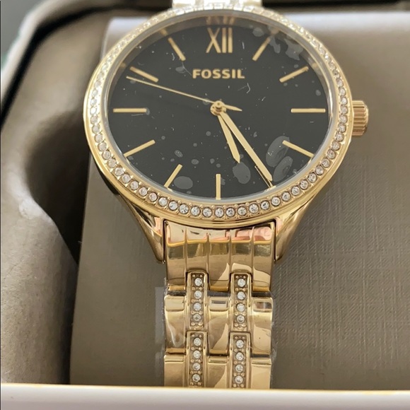 FOSSIL Womens Suitor Crystal Accented Watch NWT